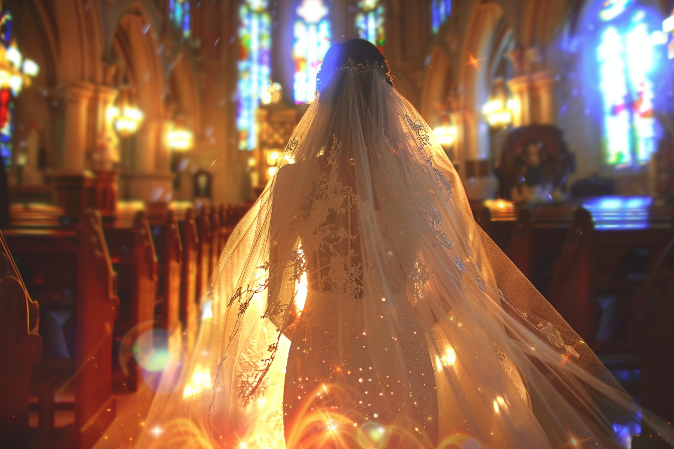 A bride walking down the aisle | Source: No source