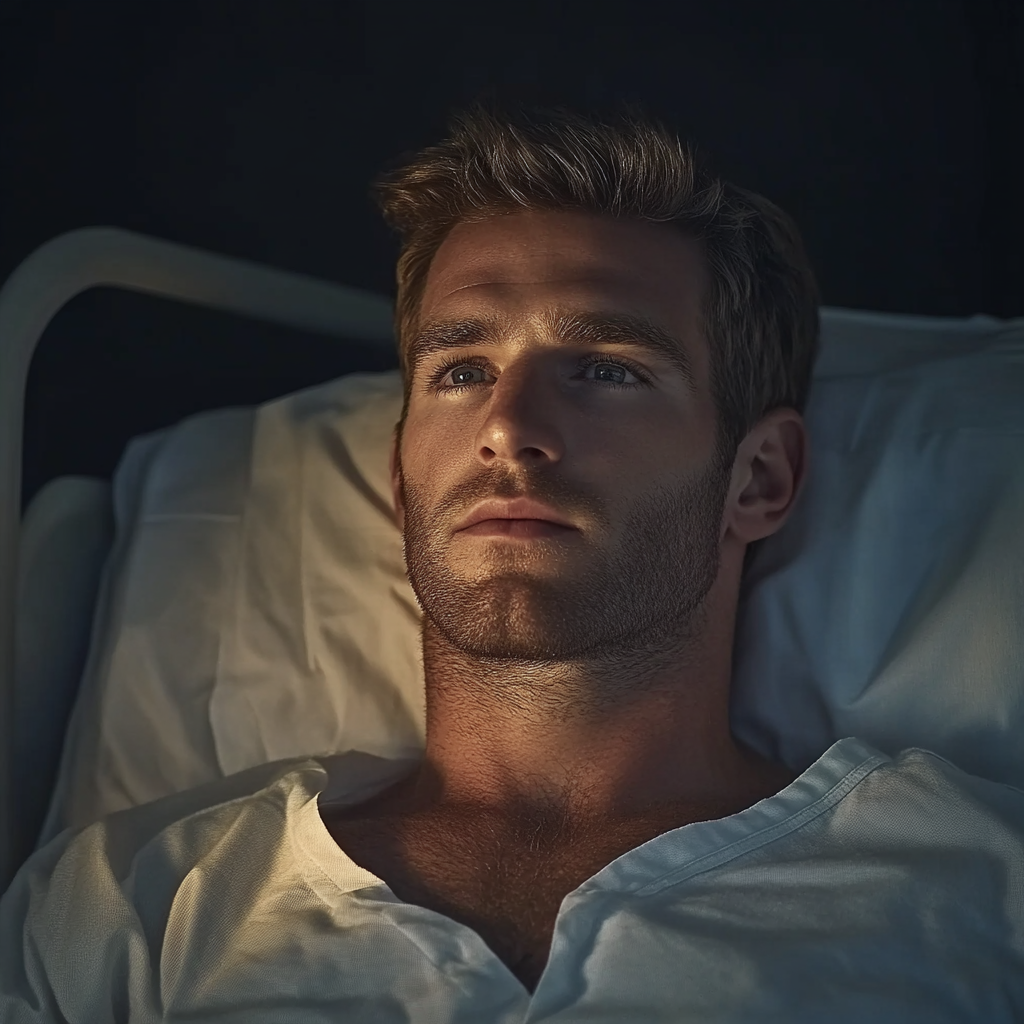 A man in a hospital ward | Source: No source