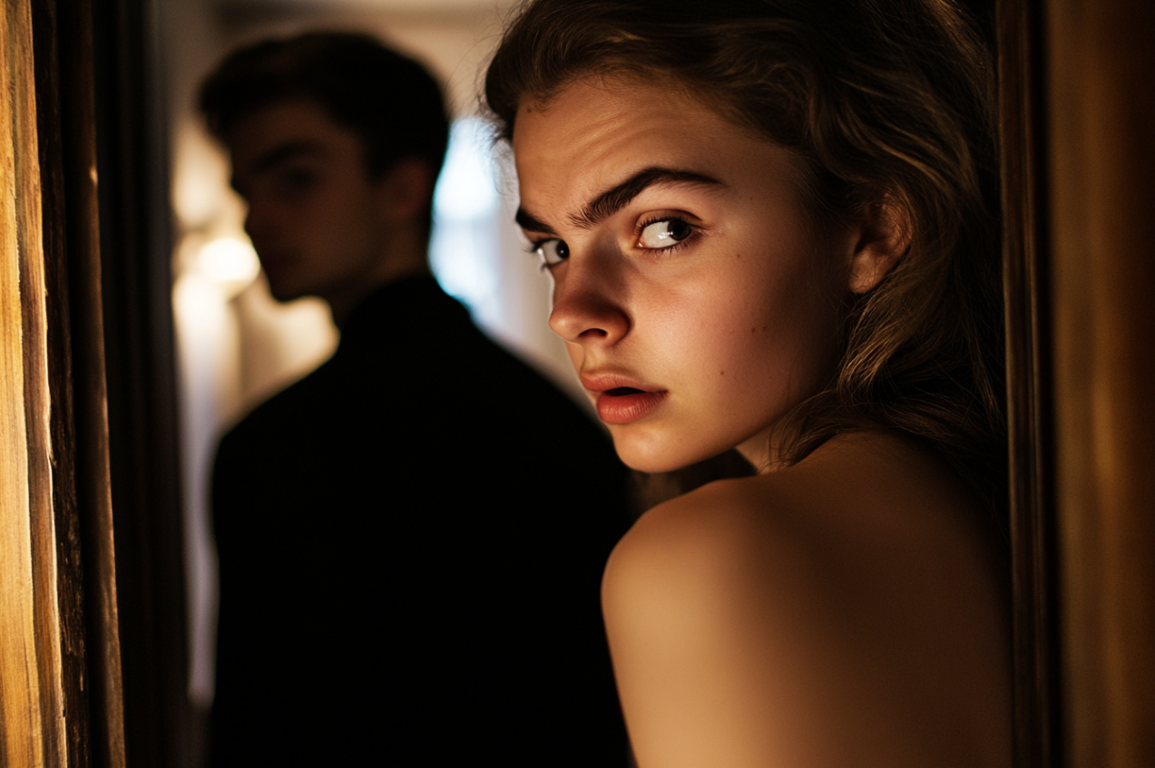 A woman glancing over her shoulder | Source: No source