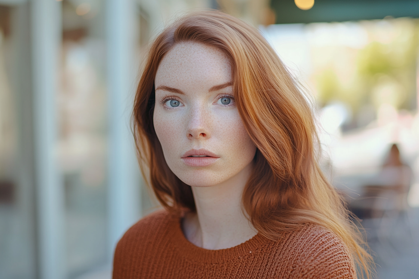 A woman looking straight ahead | Source: No source