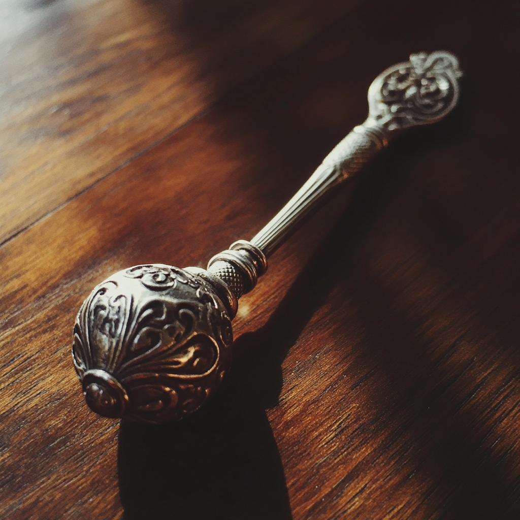 A silver rattle | Source: no source