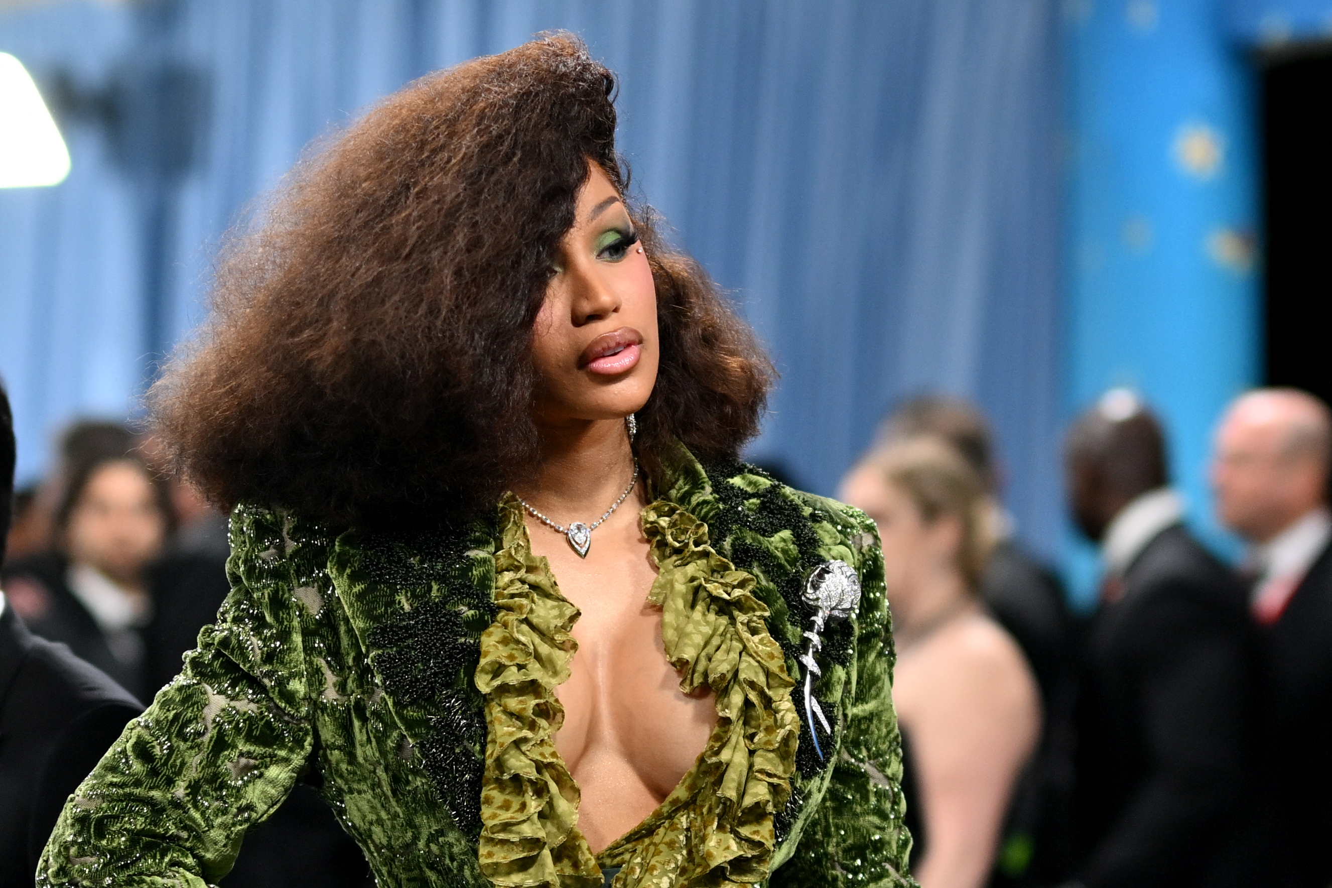 Cardi B arrives for the Met Gala at the Metropolitan Museum of Art on May 5, 2025 | Source: Getty Images