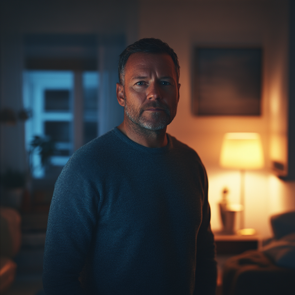 A man standing in his living room | Source: no source