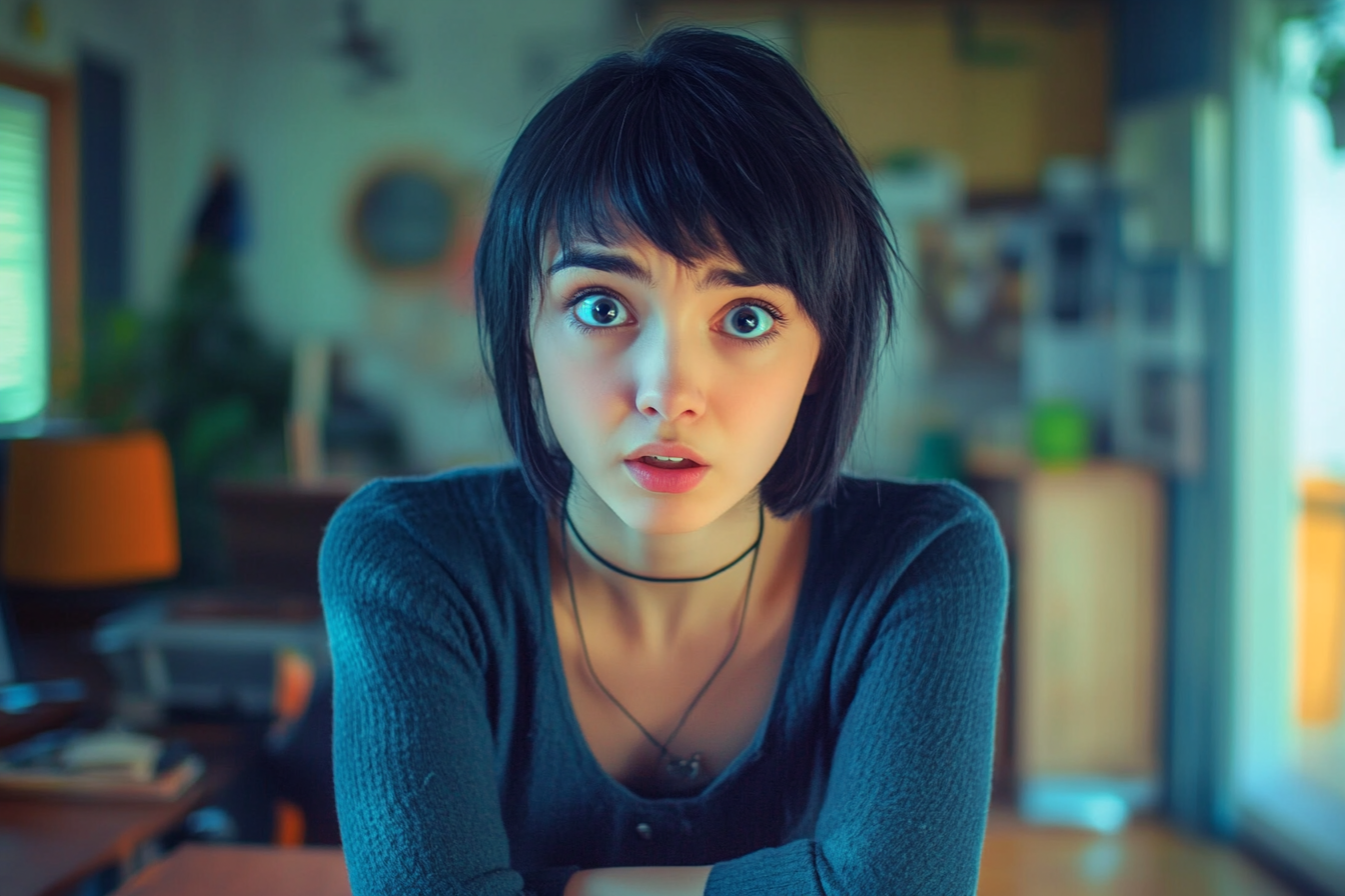 A woman staring at someone in disbelief | Source: No source