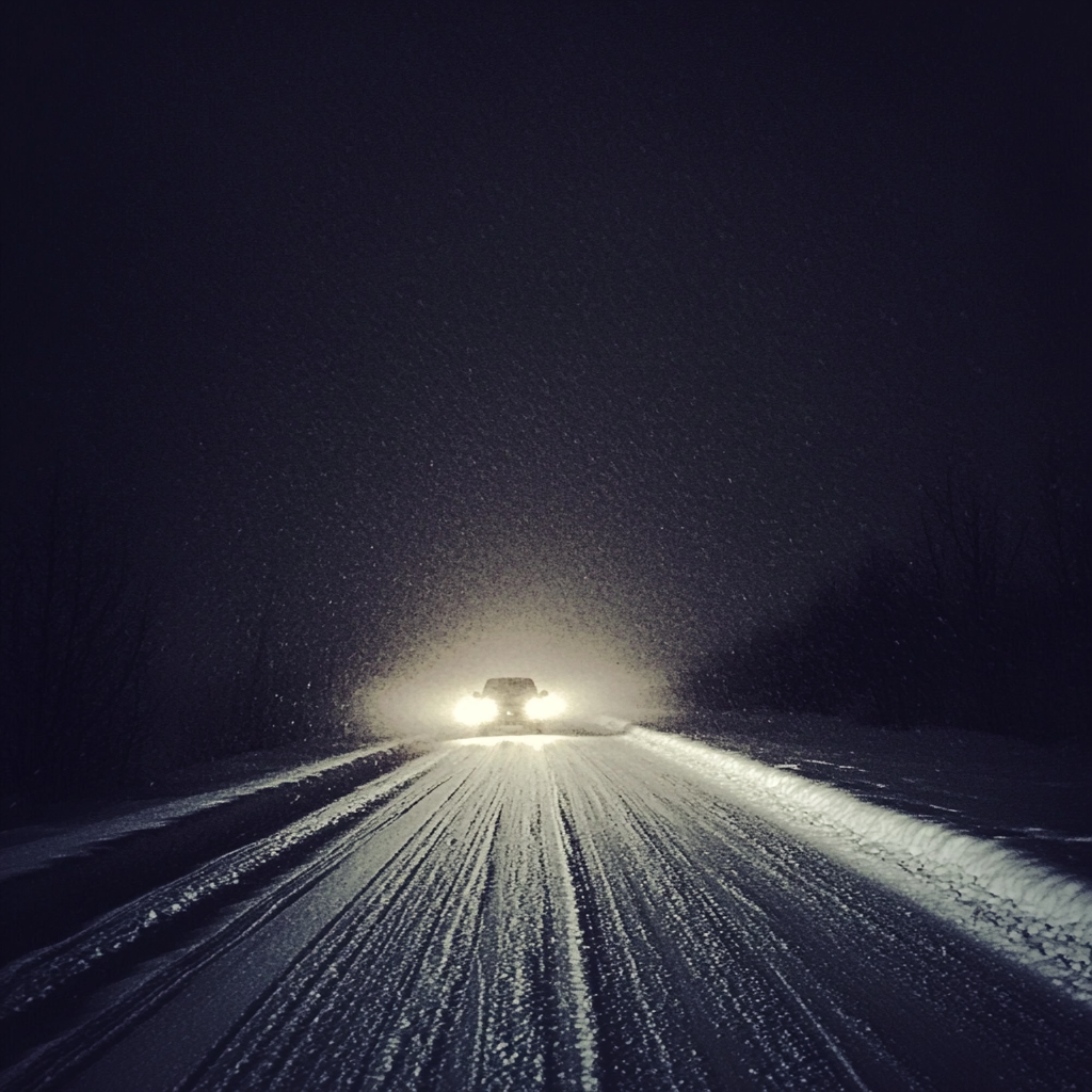A car in a snowstorm | Source: no source