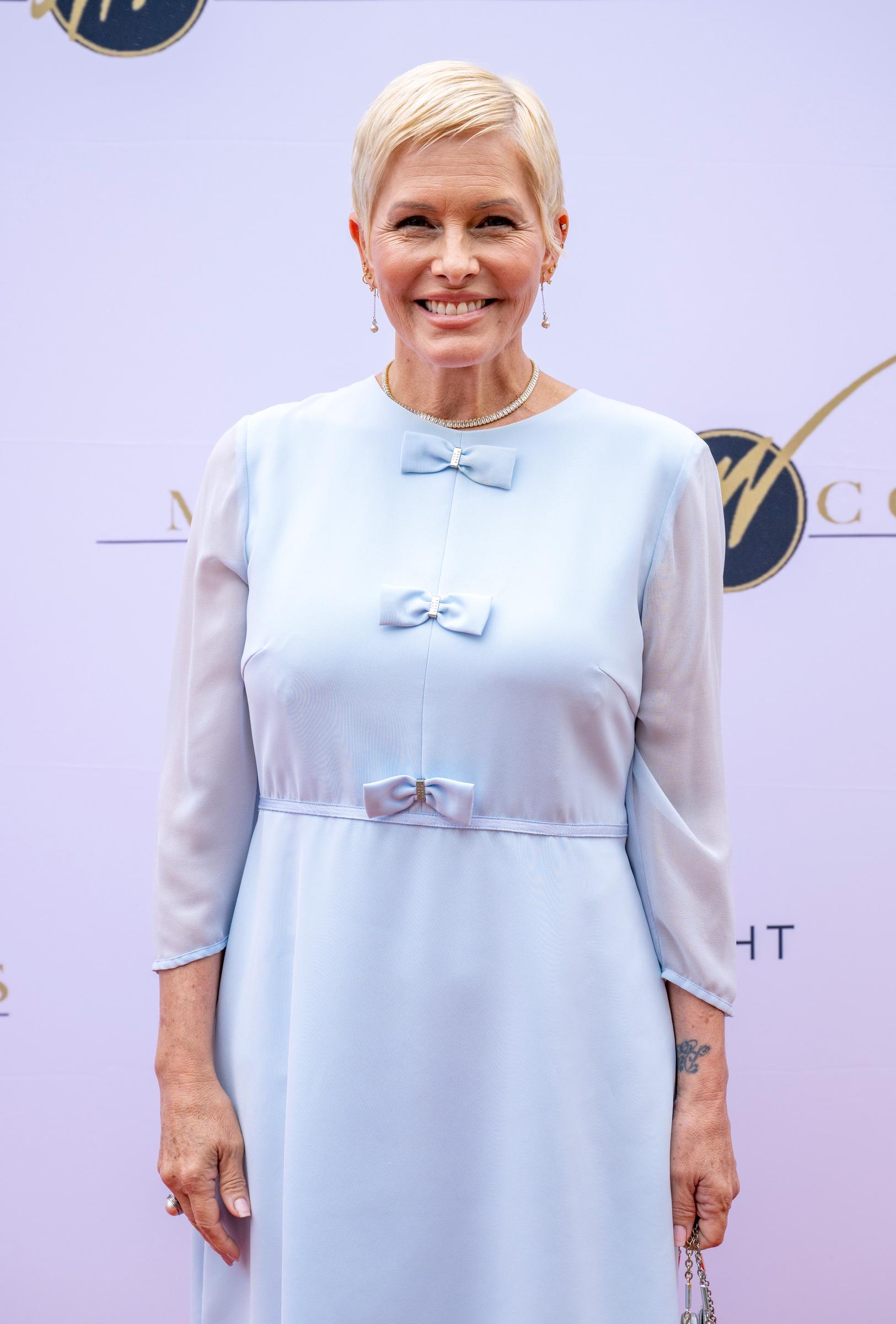 The actress attends the Inaugural "It's Up to Us" Women's Health Event to Fast-Track Breast Cancer Vaccine Research hosted by Adrienne Maloof and Kristen Dahlgren on May 03, 2025 in Beverly Hills, California. | Source: Getty Images