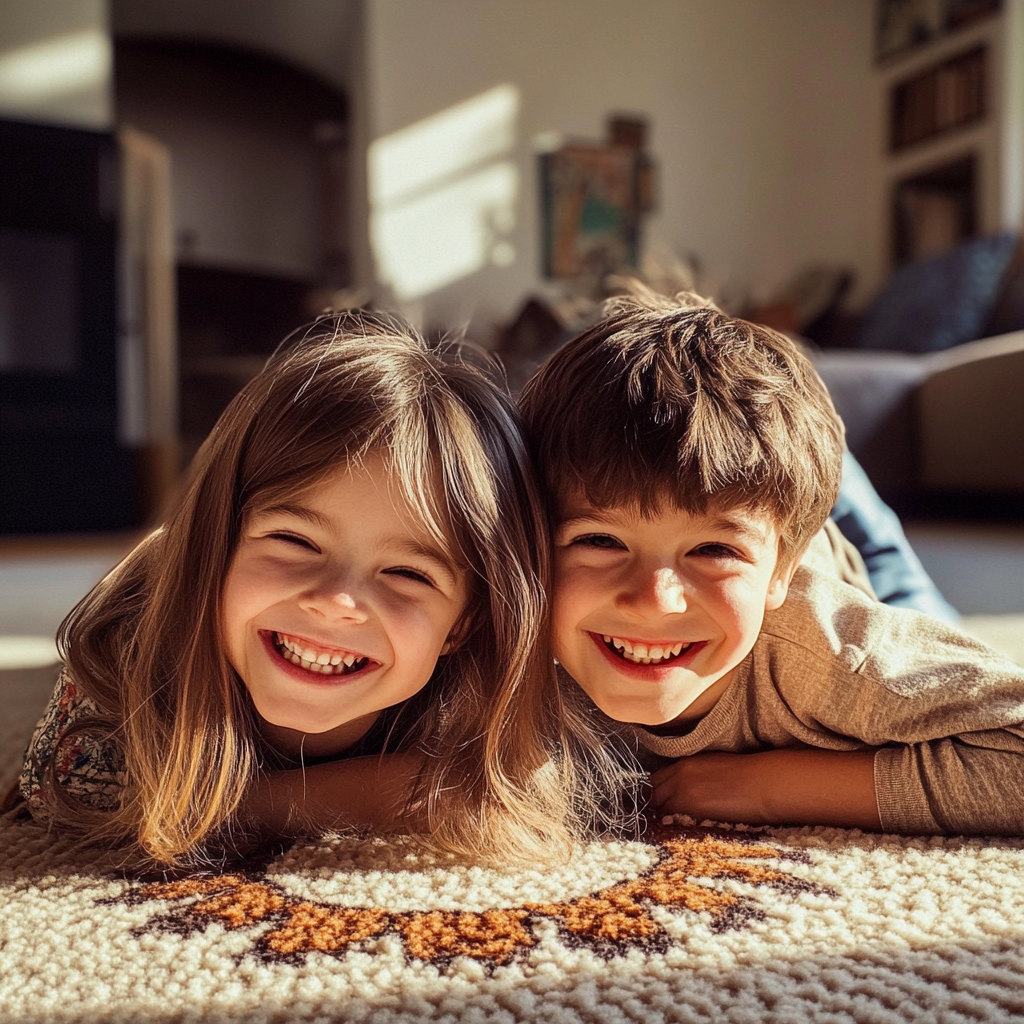 Two smiling children | Source: No source