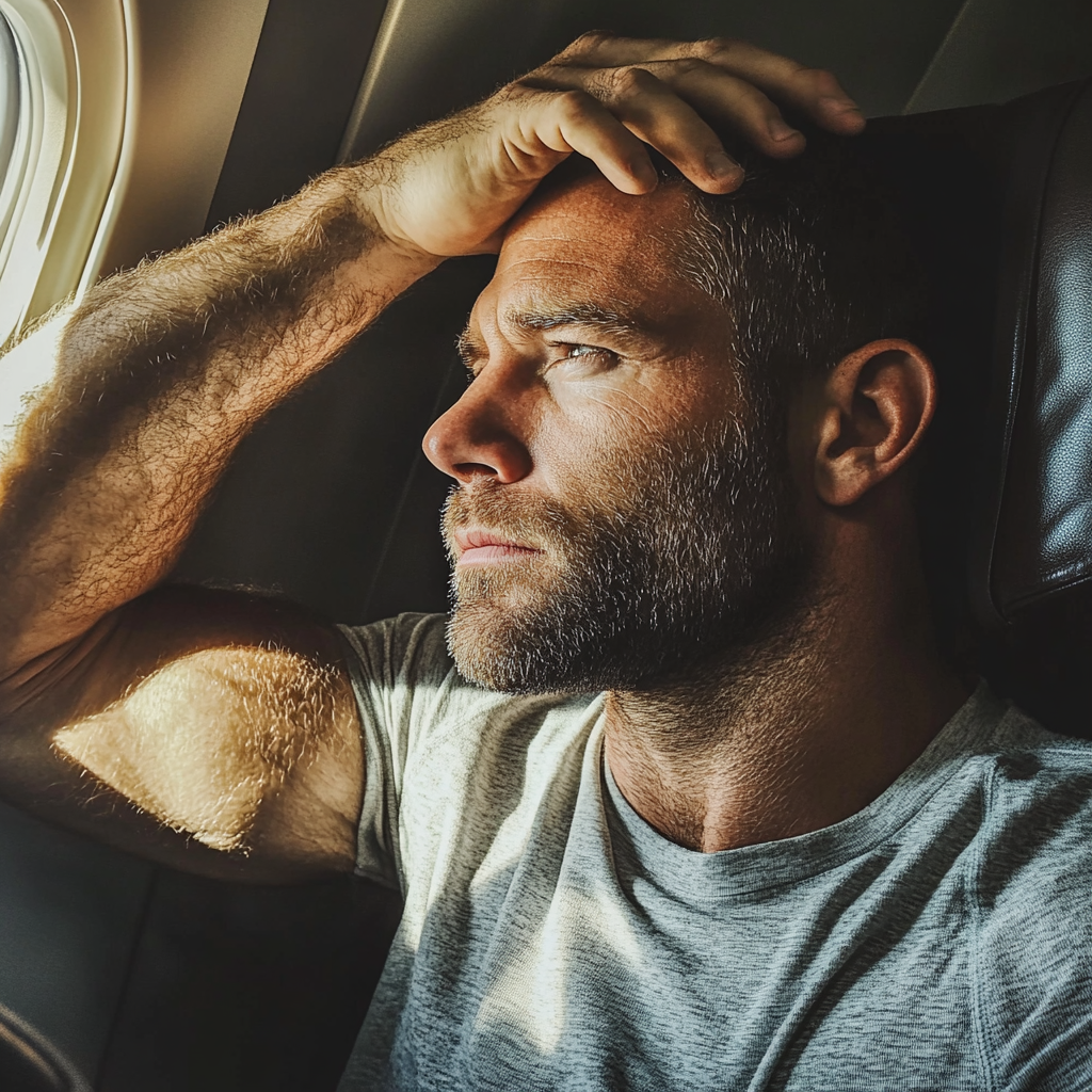 A tired man holding his head | Source: No source