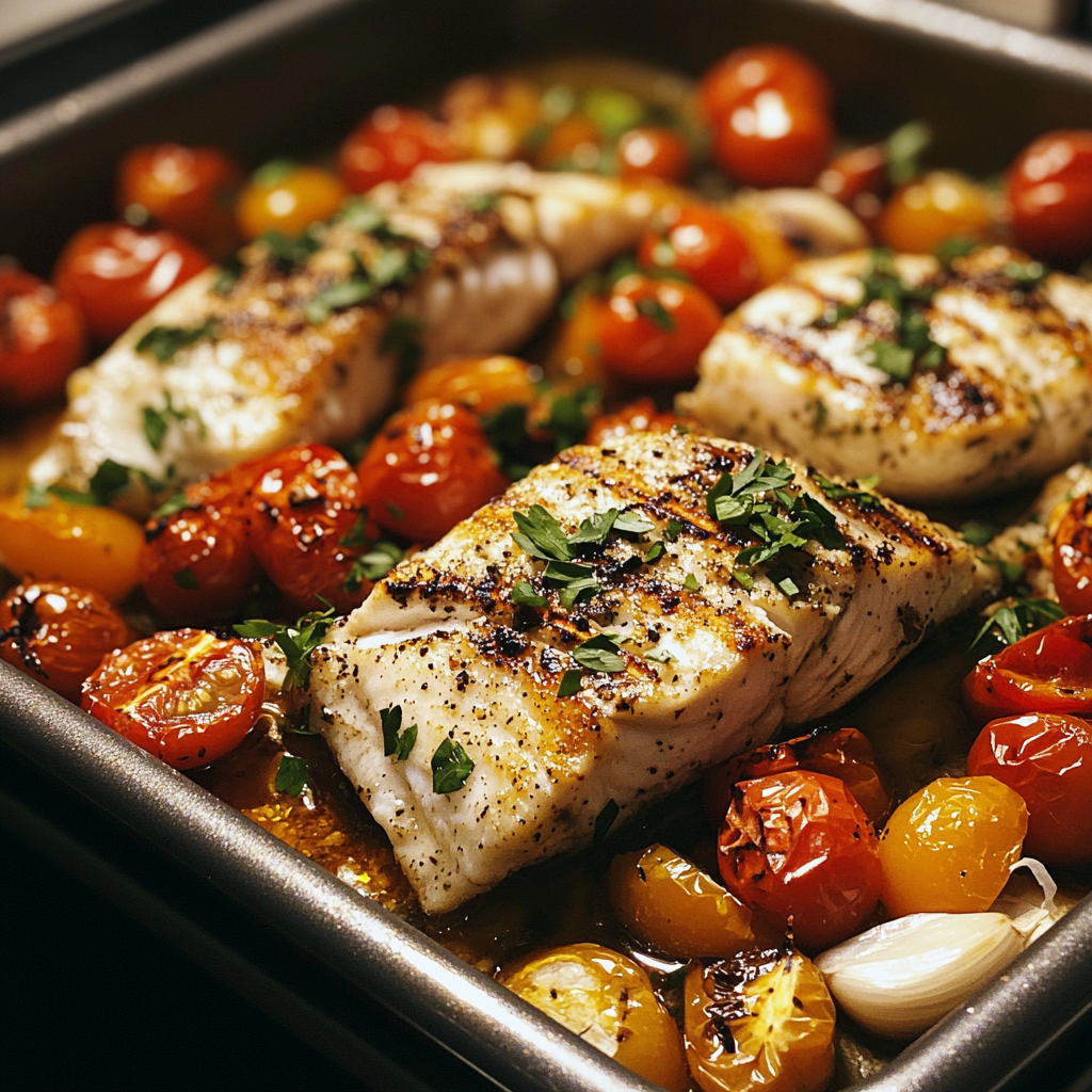 An oven tray of food | Source: no source