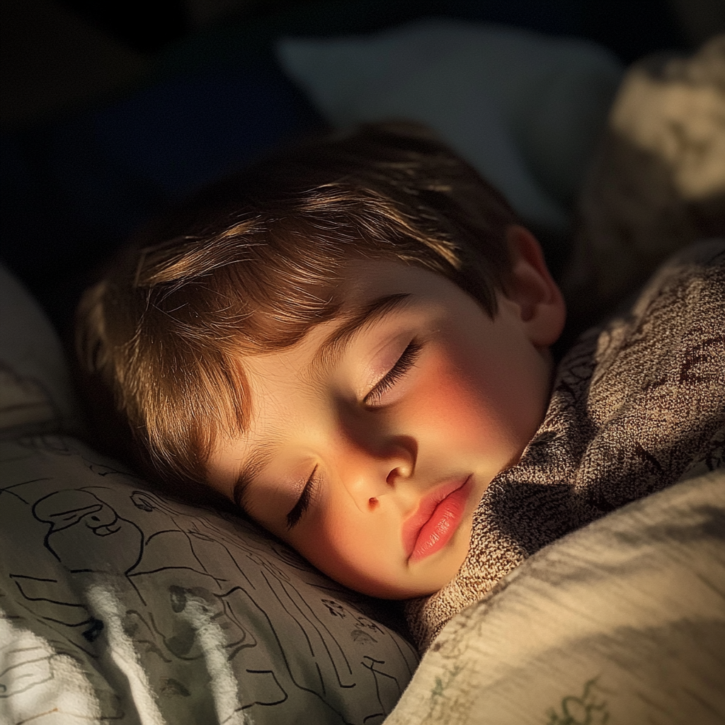 A sleeping little boy | Source: No source