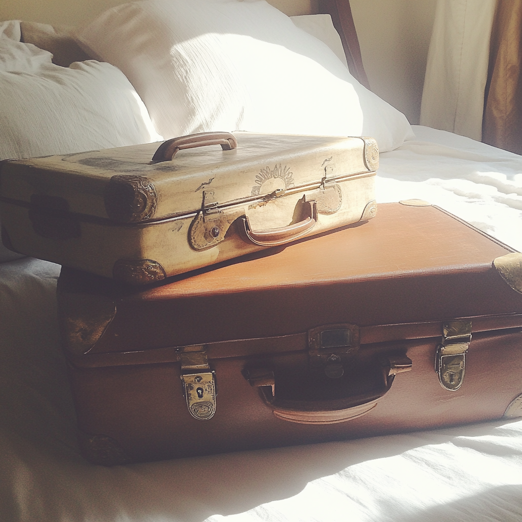 Packed bags on a bed | Source: no source