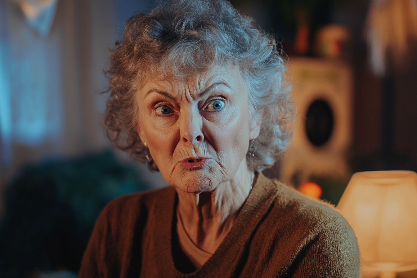 An angry older woman | Source: no source