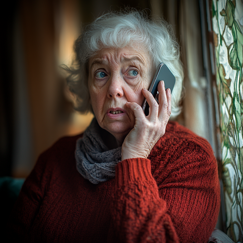 An upset woman on a call | Source: No source