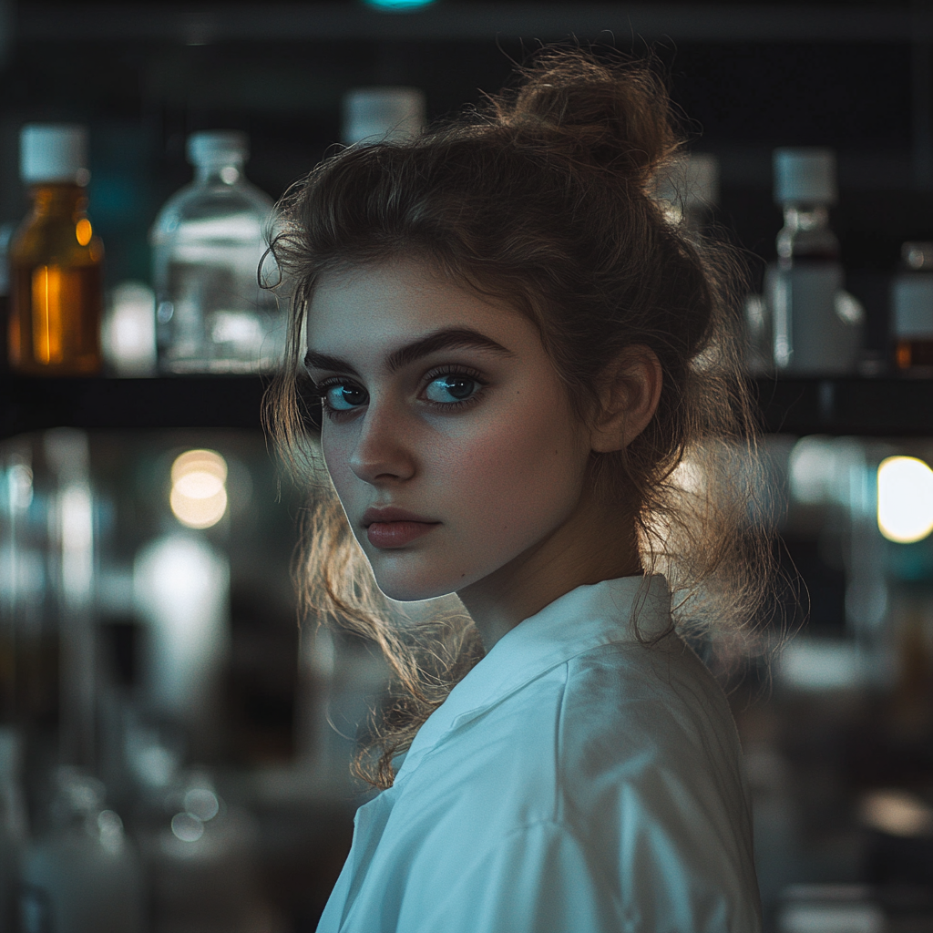 A serious young woman in a lab | Source: no source