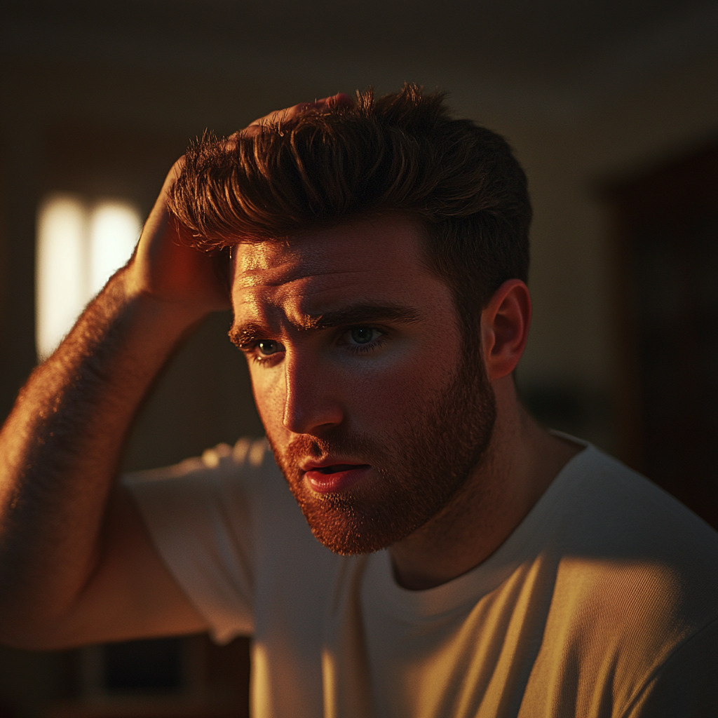 A nervous man | Source: No source