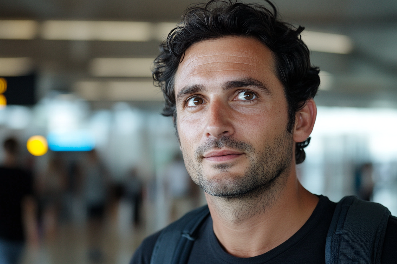 A man at an airport | Source: no source