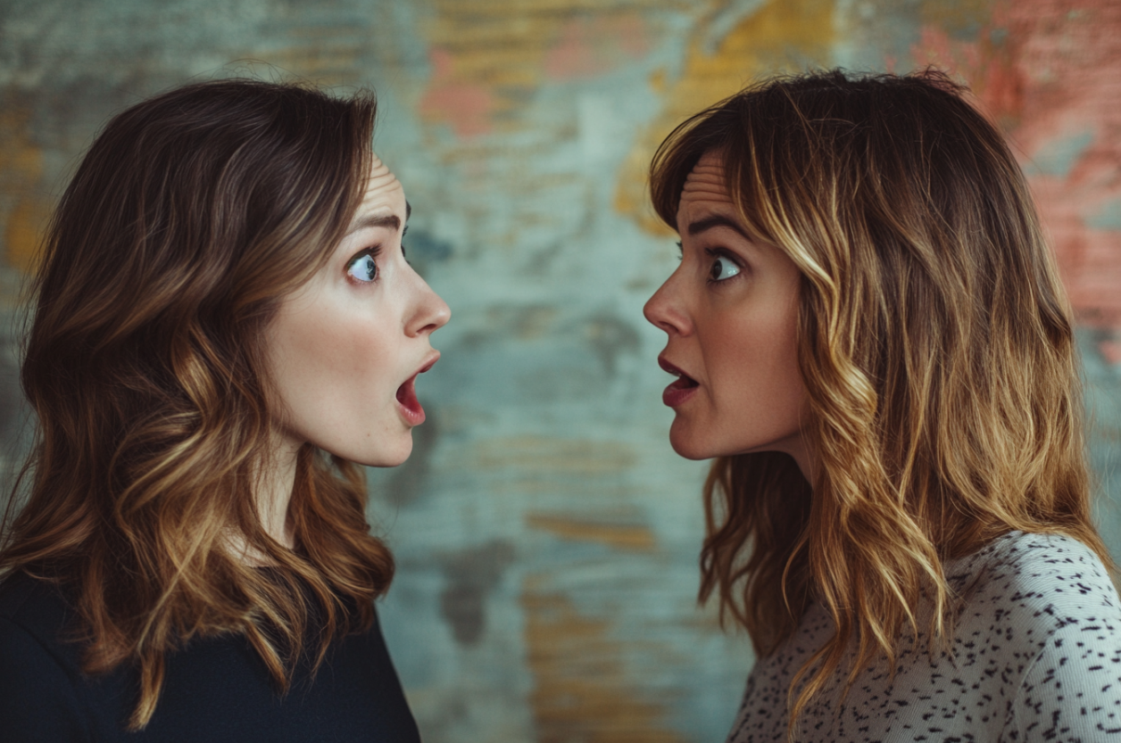 One woman yelling at another woman | Source: No source