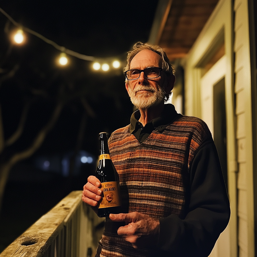 A man holding a bottle | Source: no source