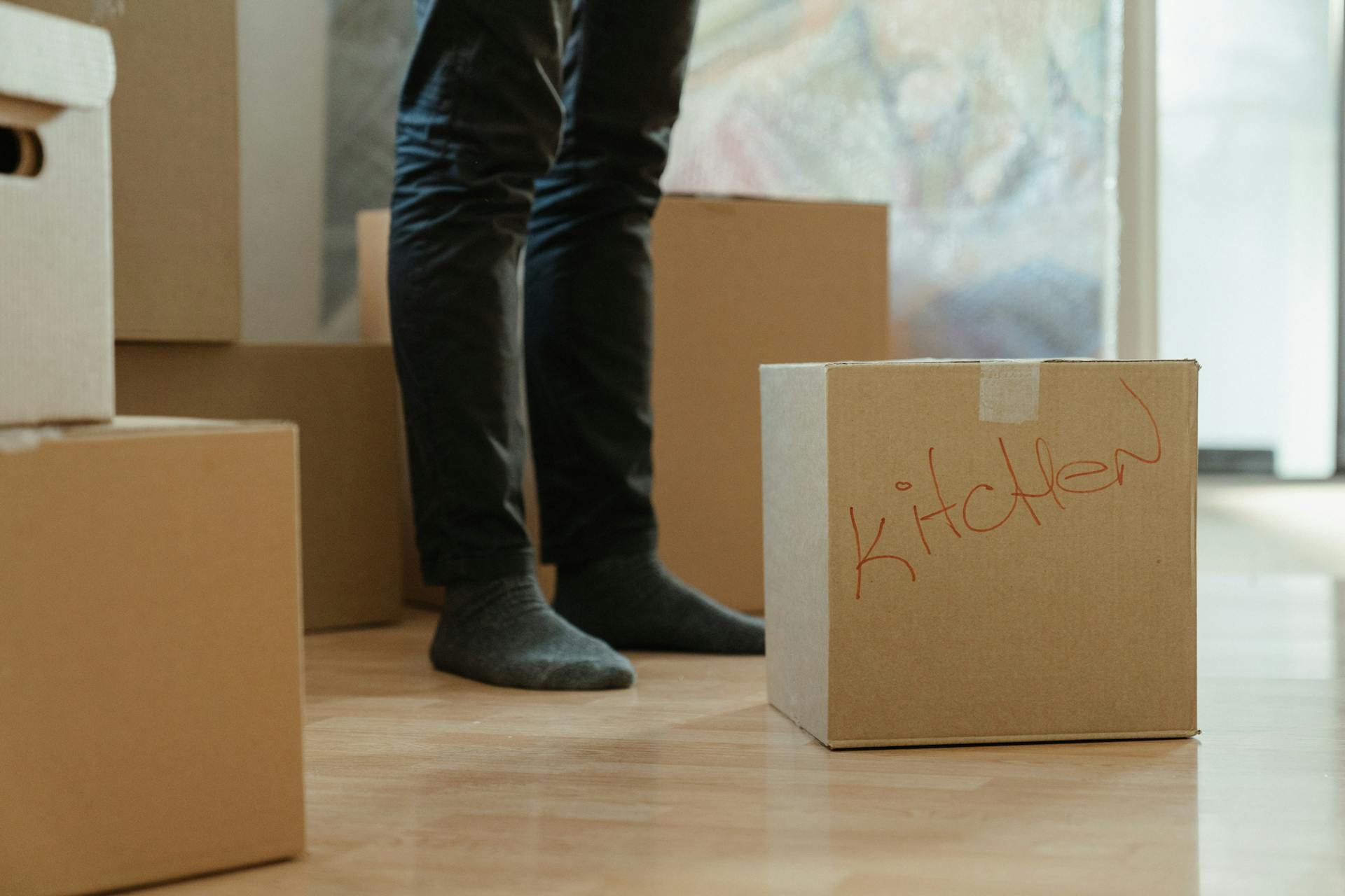 Boxes in a house | Source: No source