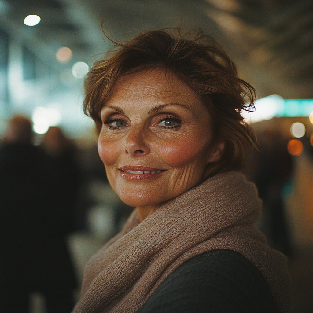 A mean woman smiling | Source: No source