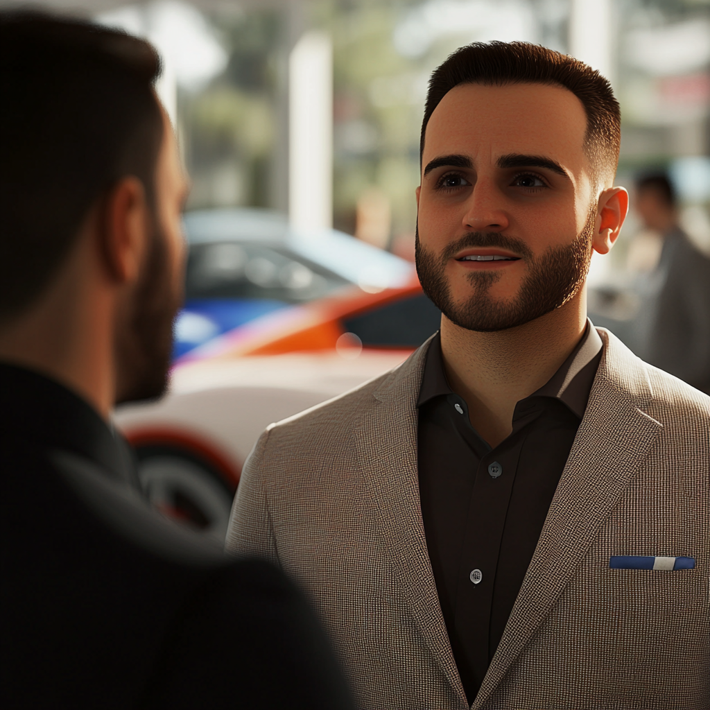 A man talking to another man | Source: no source