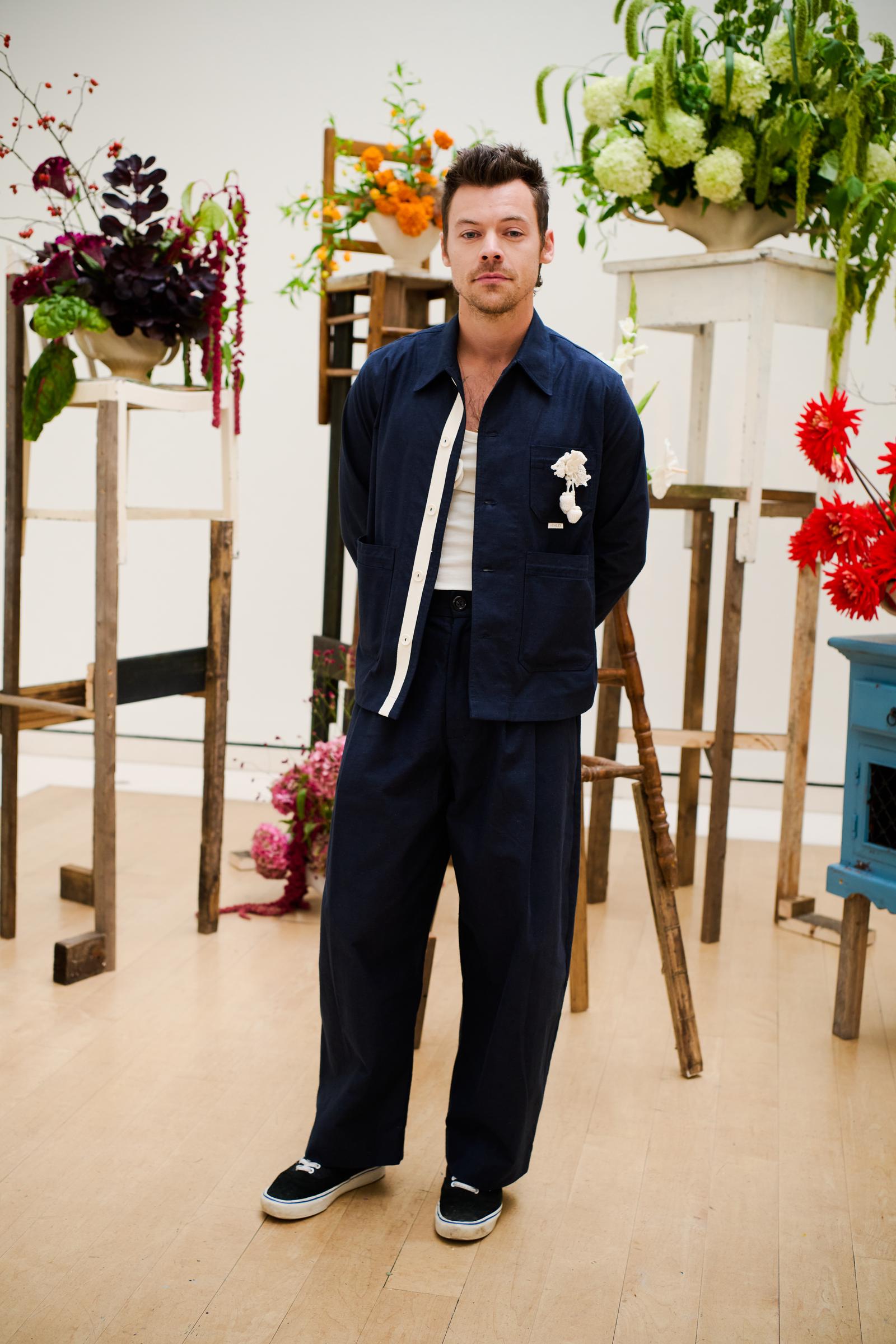 Harry Styles at the S.S. Daley RTW Spring 2025 show as part of London Ready to Wear Fashion Week on September 13, 2024, in England. | Source: Getty Images
