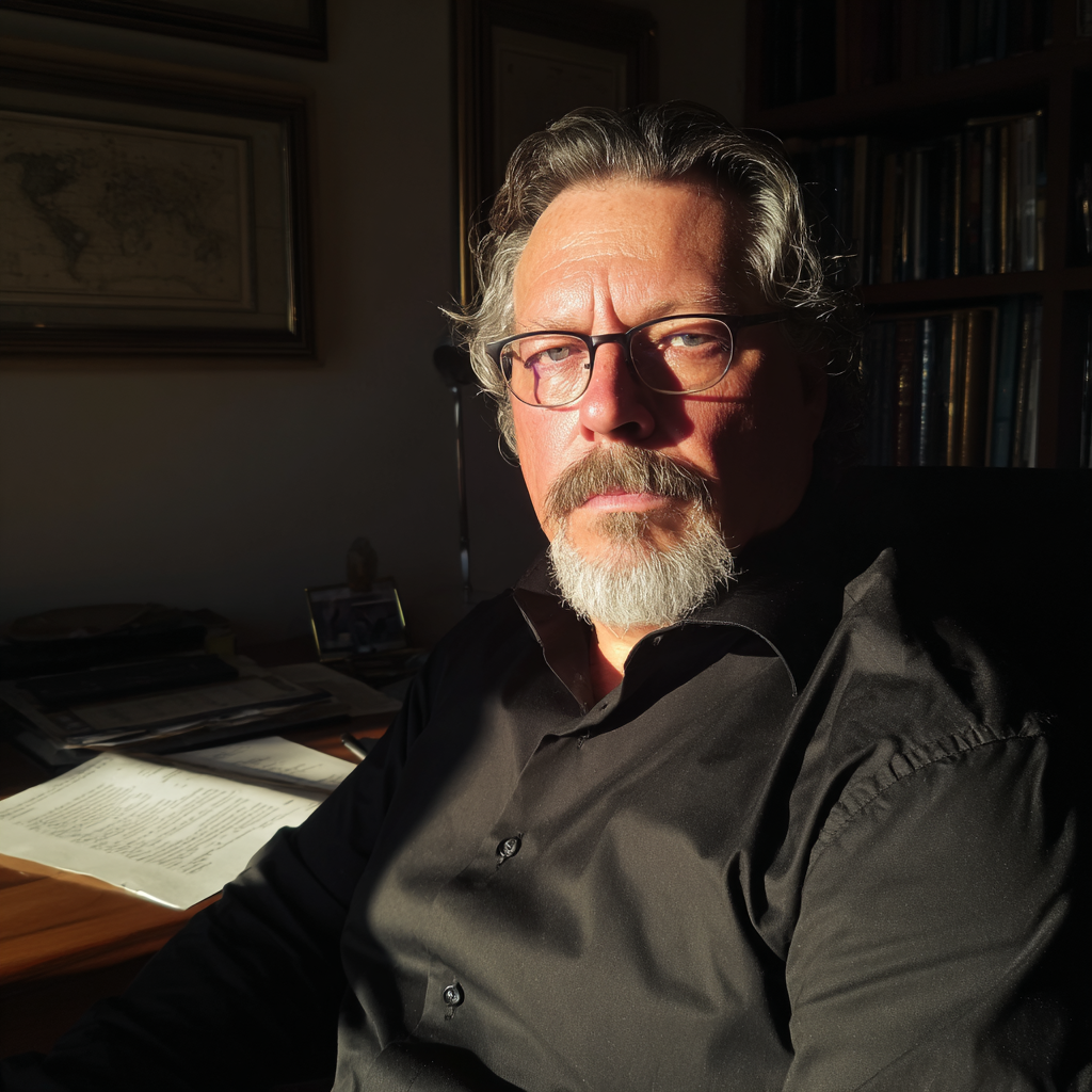 A pensive man sitting at his desk | Source: No source