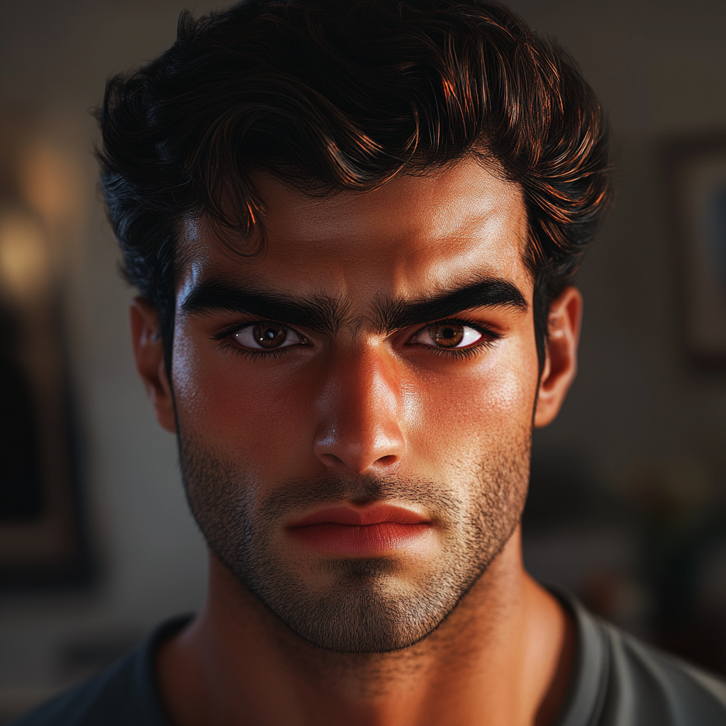 An annoyed man staring at someone | Source: no source