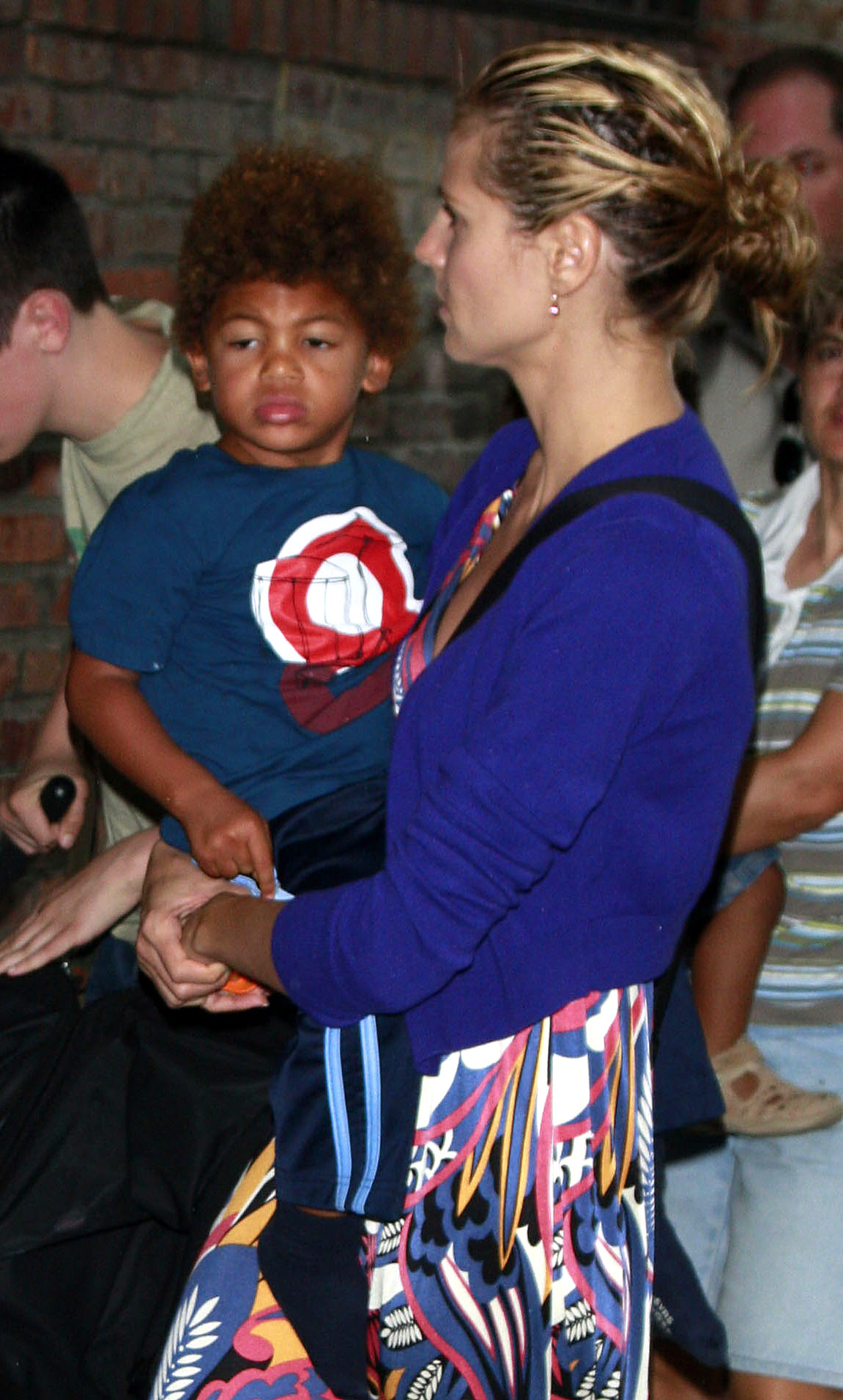 Model Heidi Klum and son Henry sighting walking in the west village on July 5, 2008 in New York City | Source: Getty Images