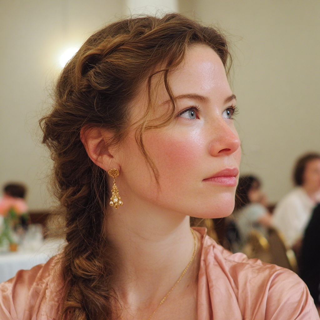 A side view of a maid of honor at a wedding | Source: no source