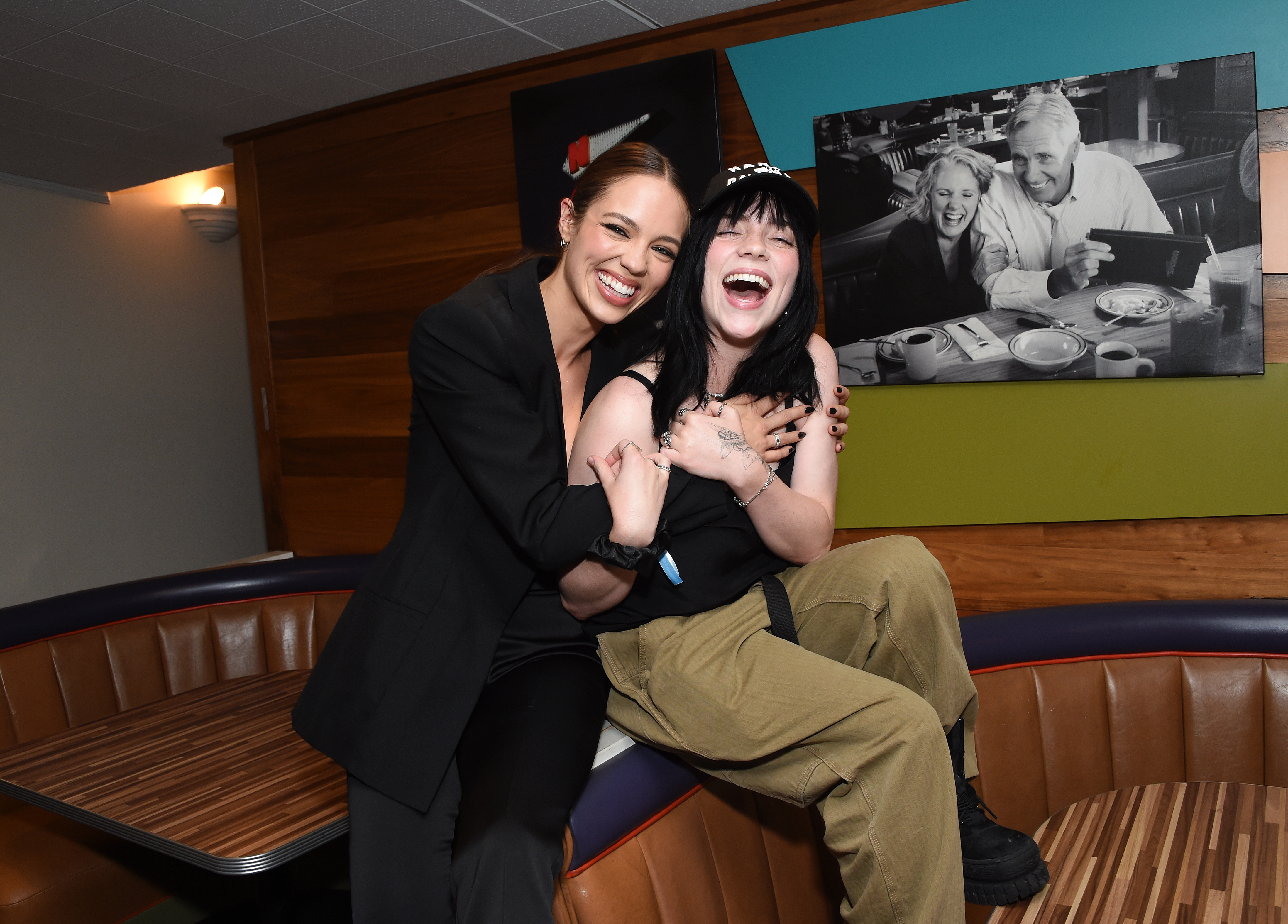 Claudia Sulewski and Billie Eilish at the Los Angeles premiere of "I Love My Dad" held at Largo at the Coronet on August 4, 2022 | Source: Getty Images