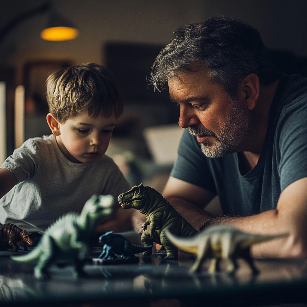 A man playing with his son | Source: No source