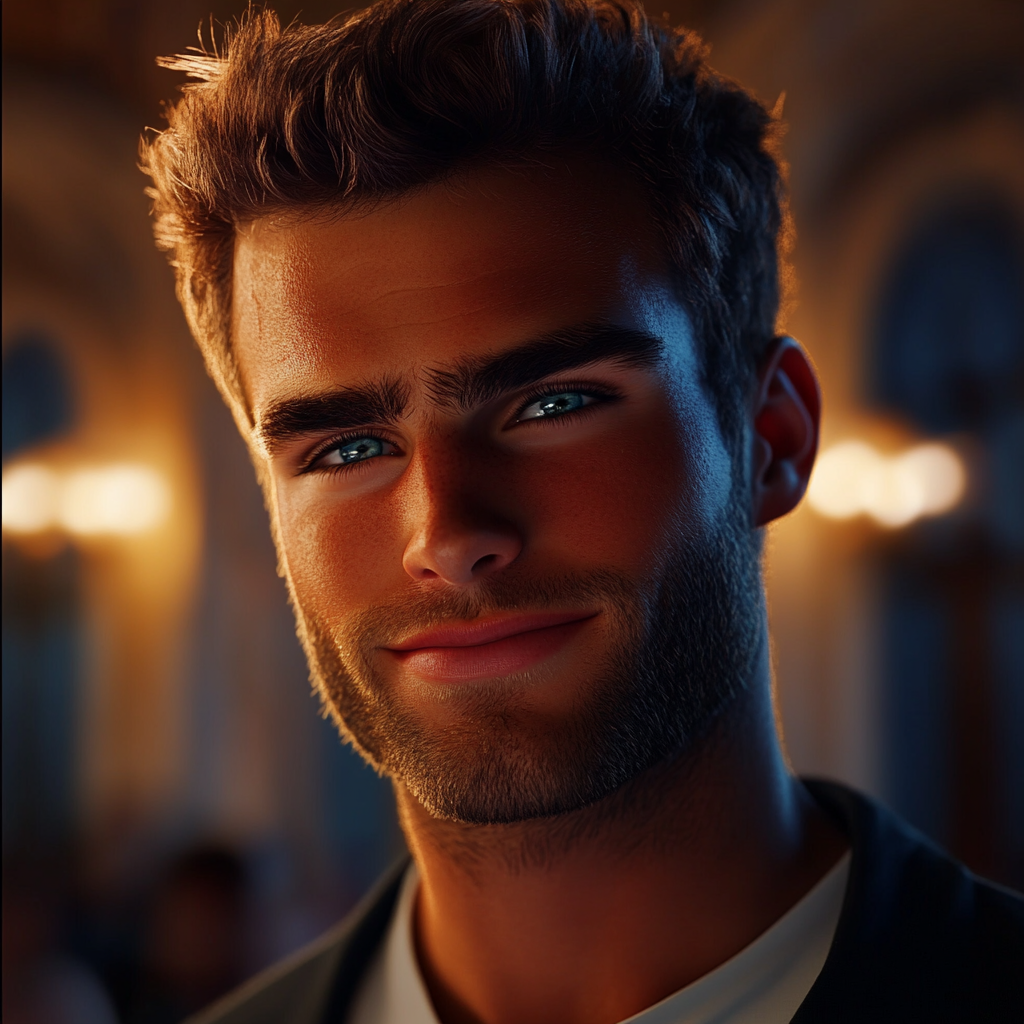 A calm man smiling | Source: no source
