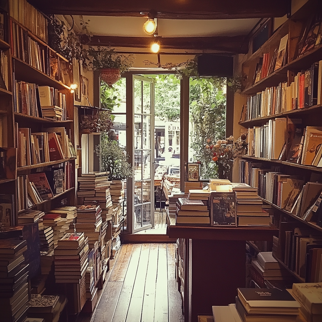 The interior of a bookstore | Source: no source