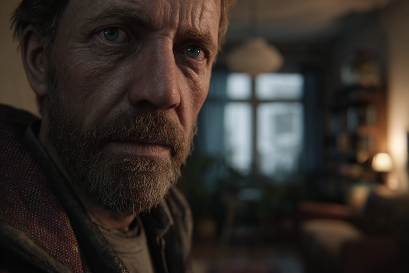 A close-up shot of a man's face | Source: No source