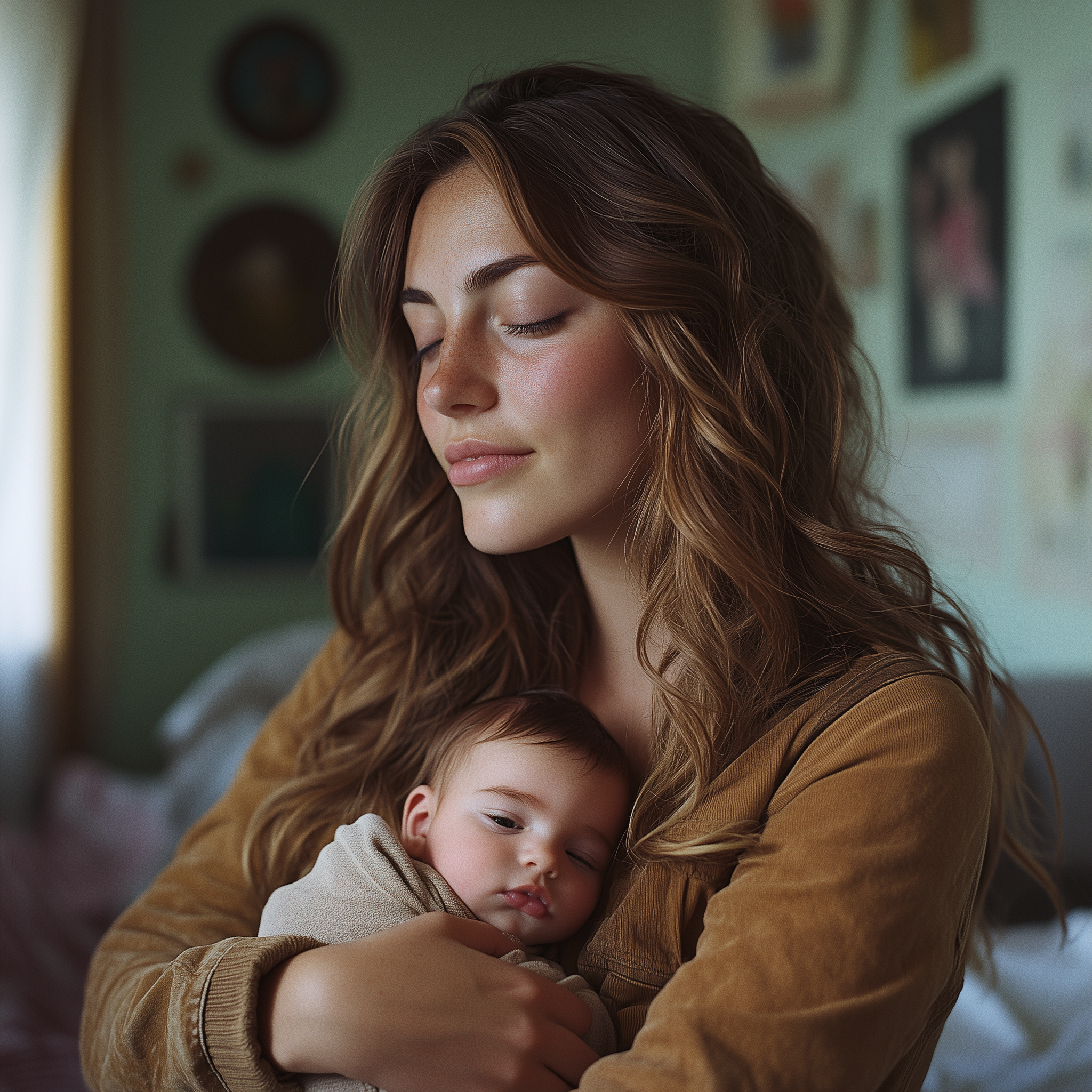 A woman holding her baby boy | Source: No source