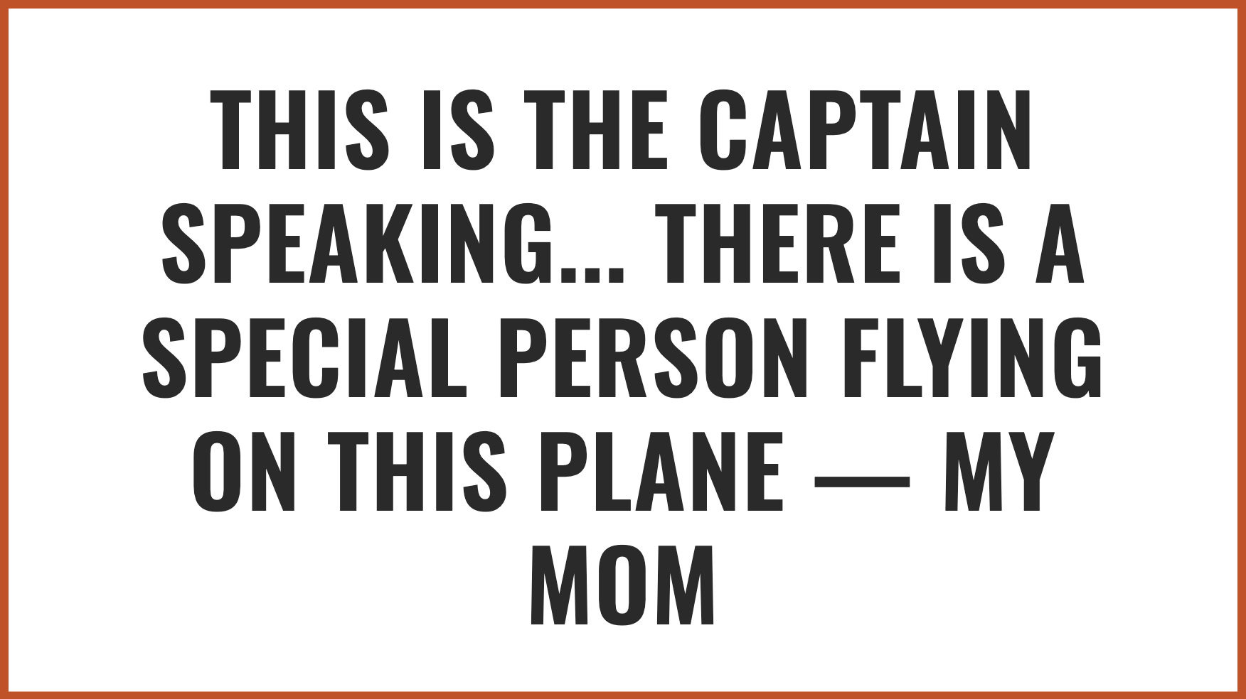 Captain Honors His Lost Mother | Source: No source