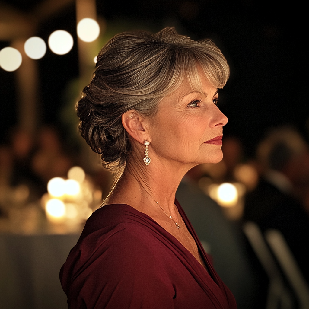 A side profile of the mother-of-the-bride | Source: No source