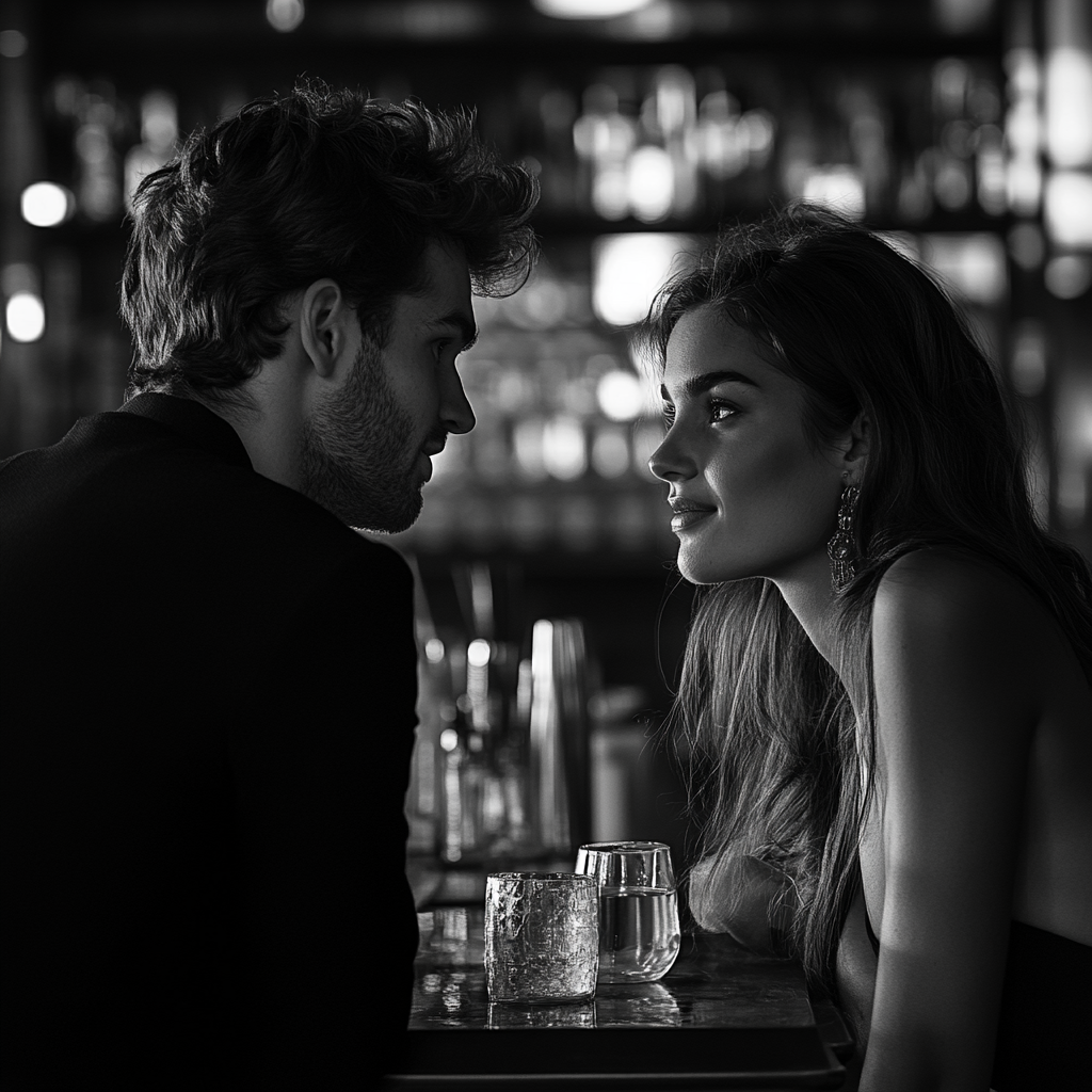 A young man flirting with a woman | Source: no source
