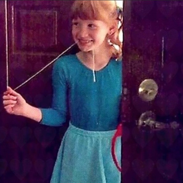 The actress as a young girl | Source: Instagram