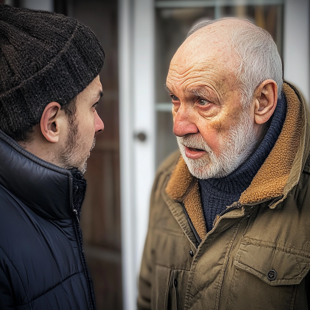 Young man confronting a senior man | Source: no source