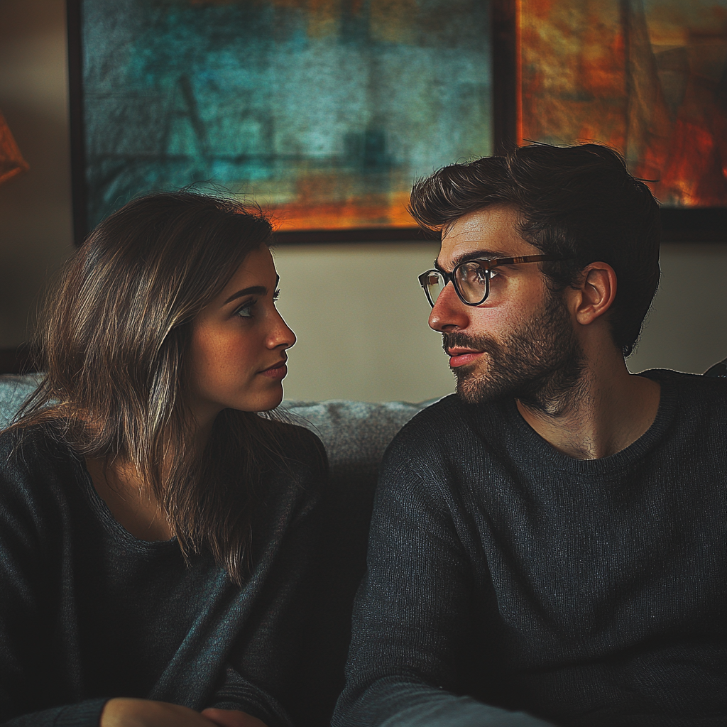 Couple staring at each other | Source: no source