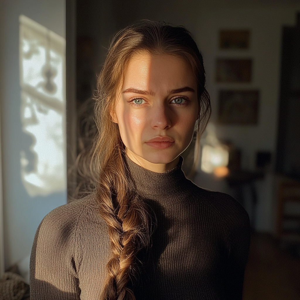 A woman standing in an apartment | Source: no source