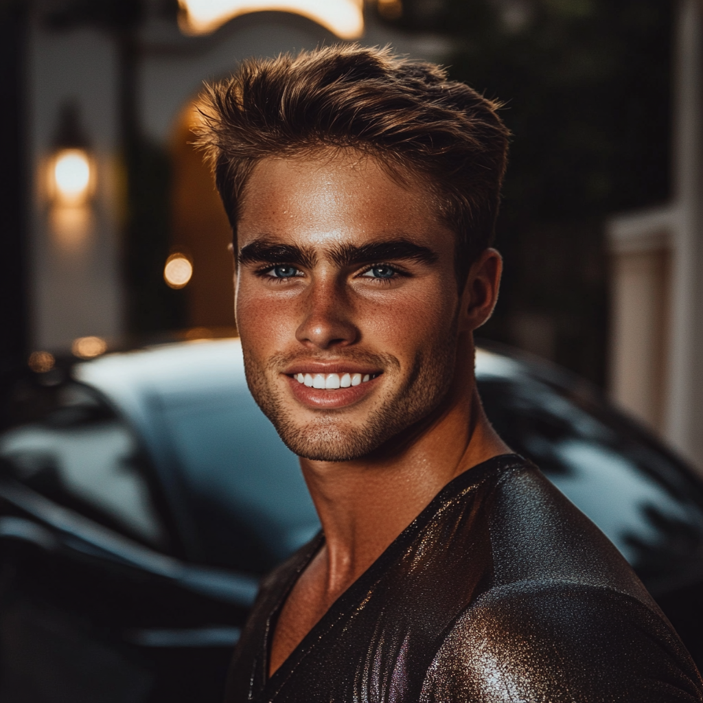 An elegant man standing near a posh car | Source: no source