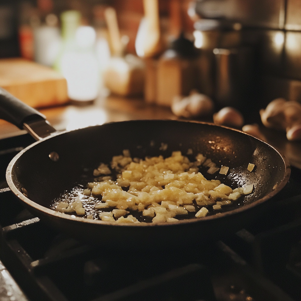 Garlic in a pan | Source: No source