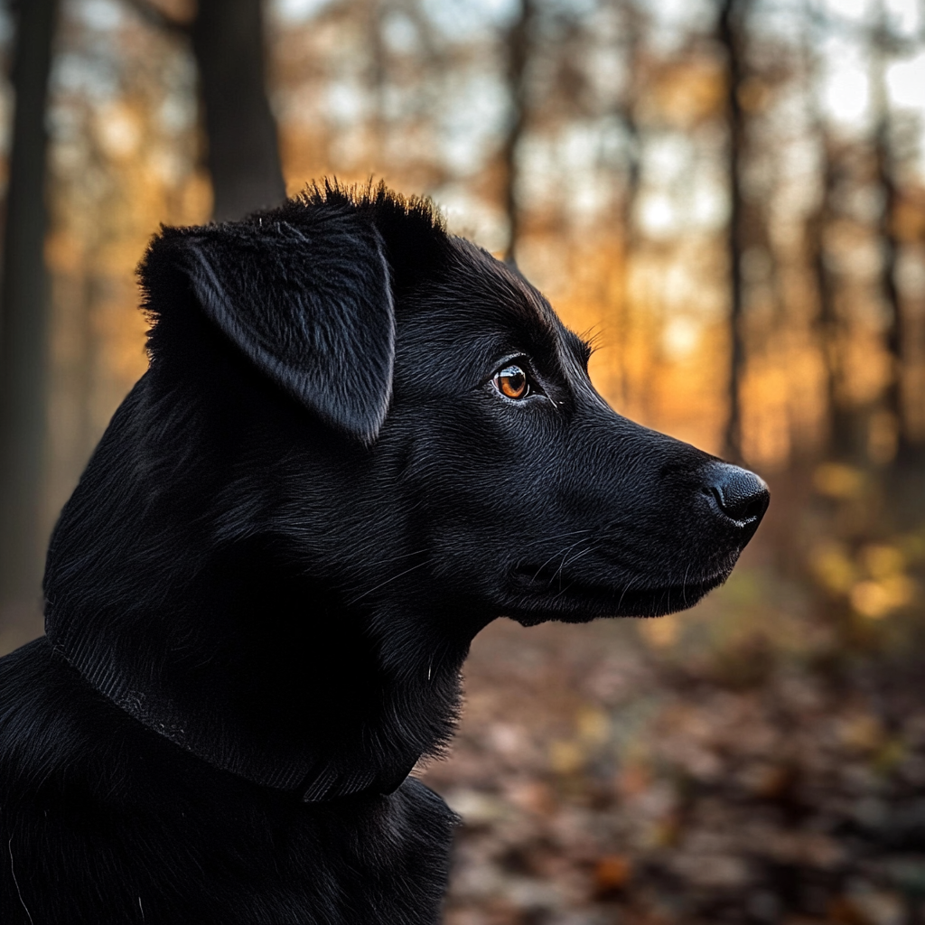 A black dog | Source: No source