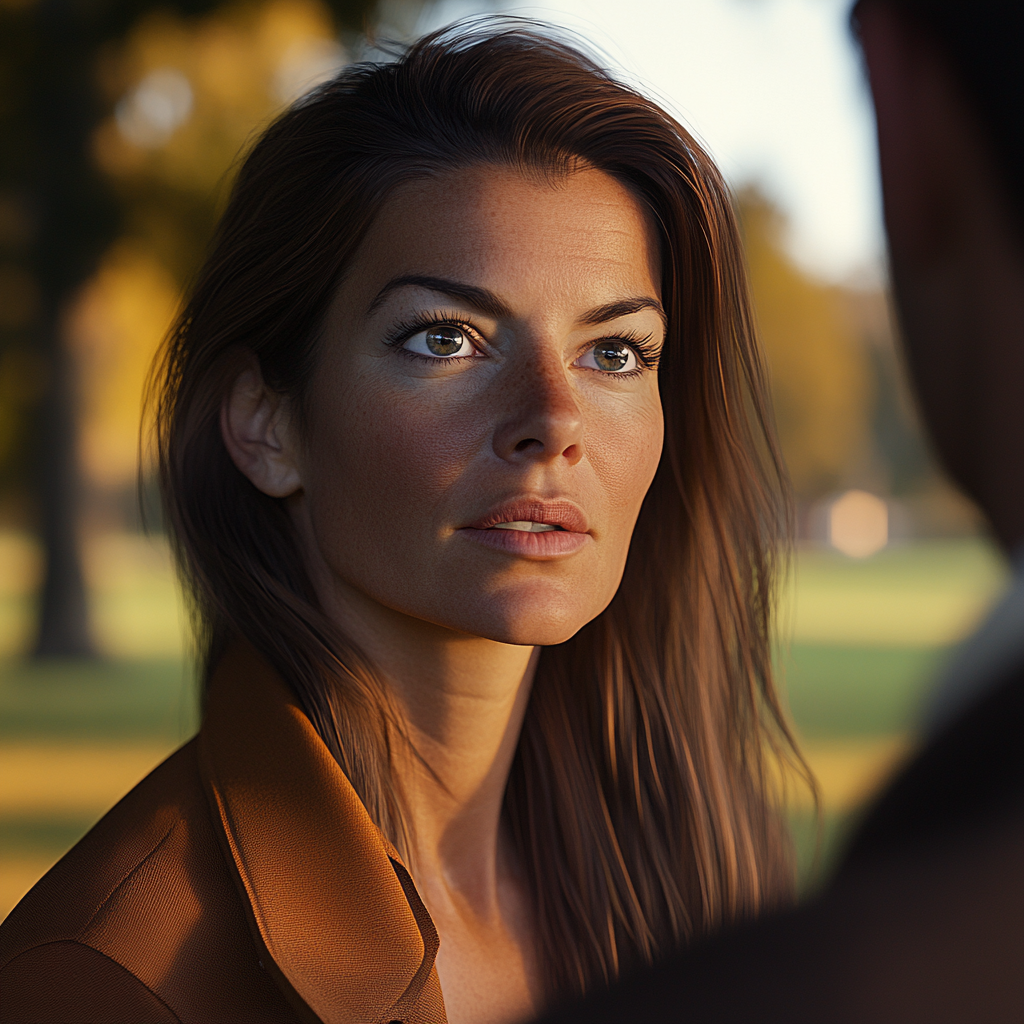 A woman talking to a man | Source: no source