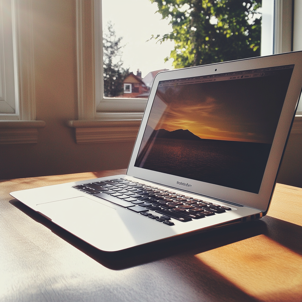 An open laptop on a table | Source: no source