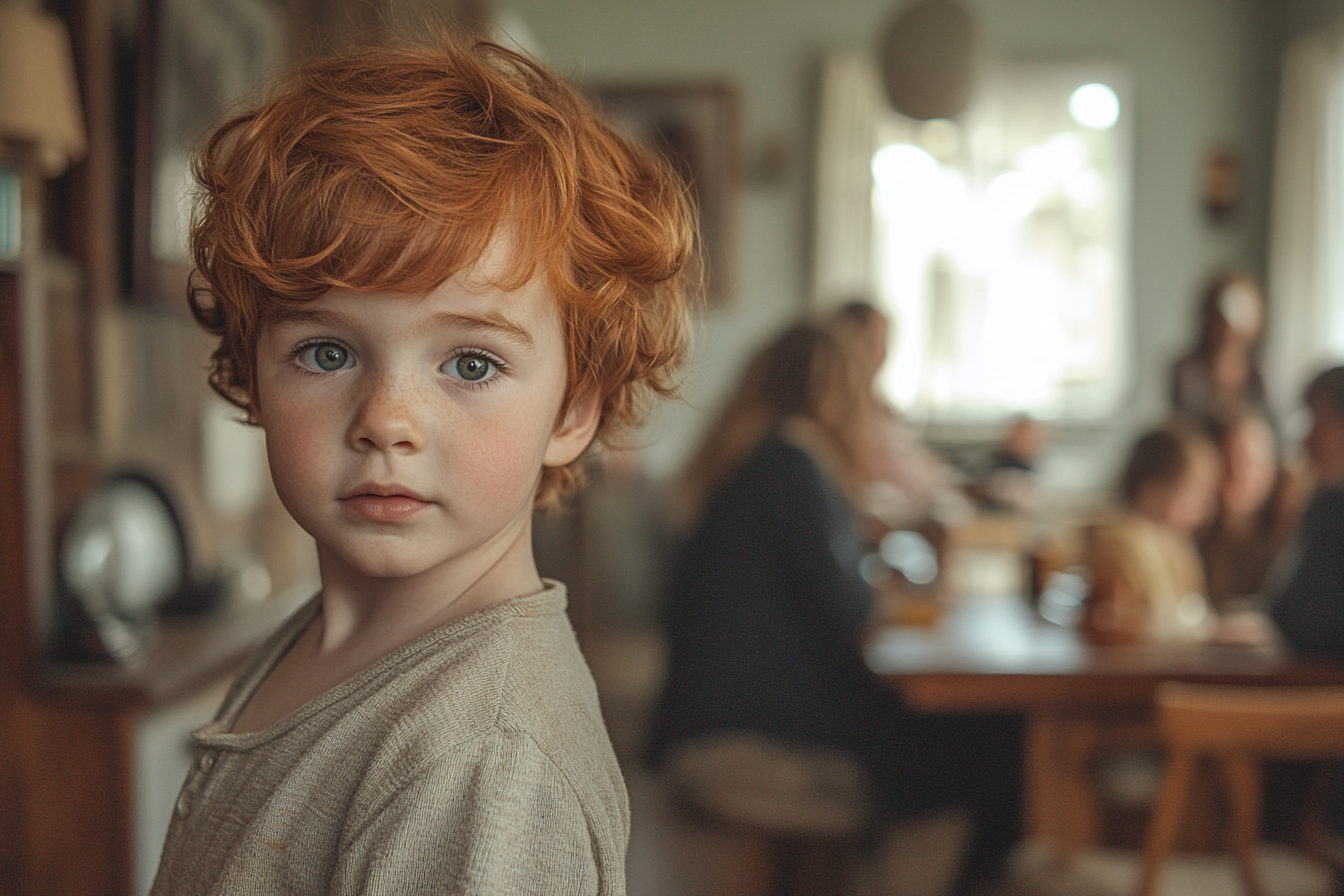 A close-up shot of a young baby boy | Source: no source