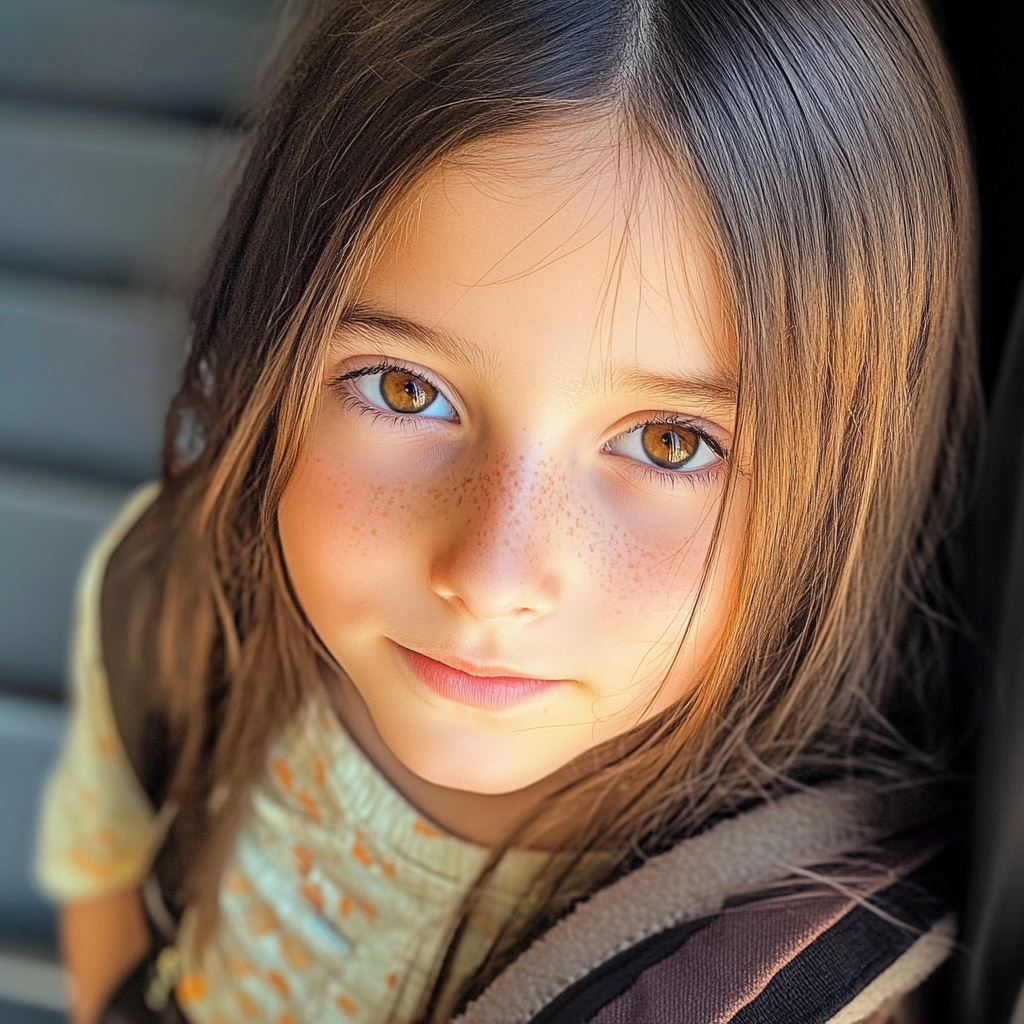 A close up of a little girl | Source: No source